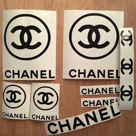 coco chanel logo stickers|chanel logo wall decal.